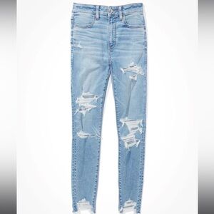 AMERICAN EAGLE ripped Hi-Rise Jegging Jeans